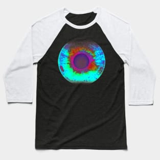 Multicolor Neon Eye / Rainbow Eye Baseball T-Shirt